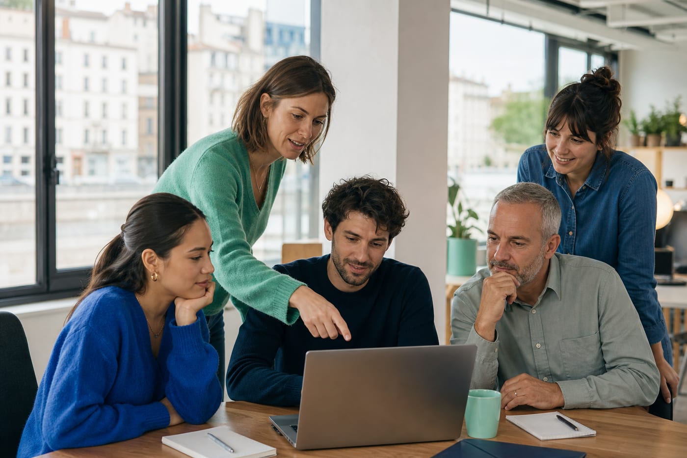 Atelier de formation à l’IA en entreprise à Lyon, animé par un formateur learnAI